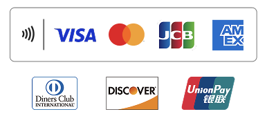 対応クレジットカード一覧（VISA・Mastercard・JCB・AMEX・Diners Club・DISCOVER・UnionPay）